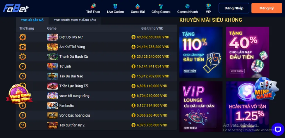 Khuyến mãi chào mừng thành viên mới 9bet game